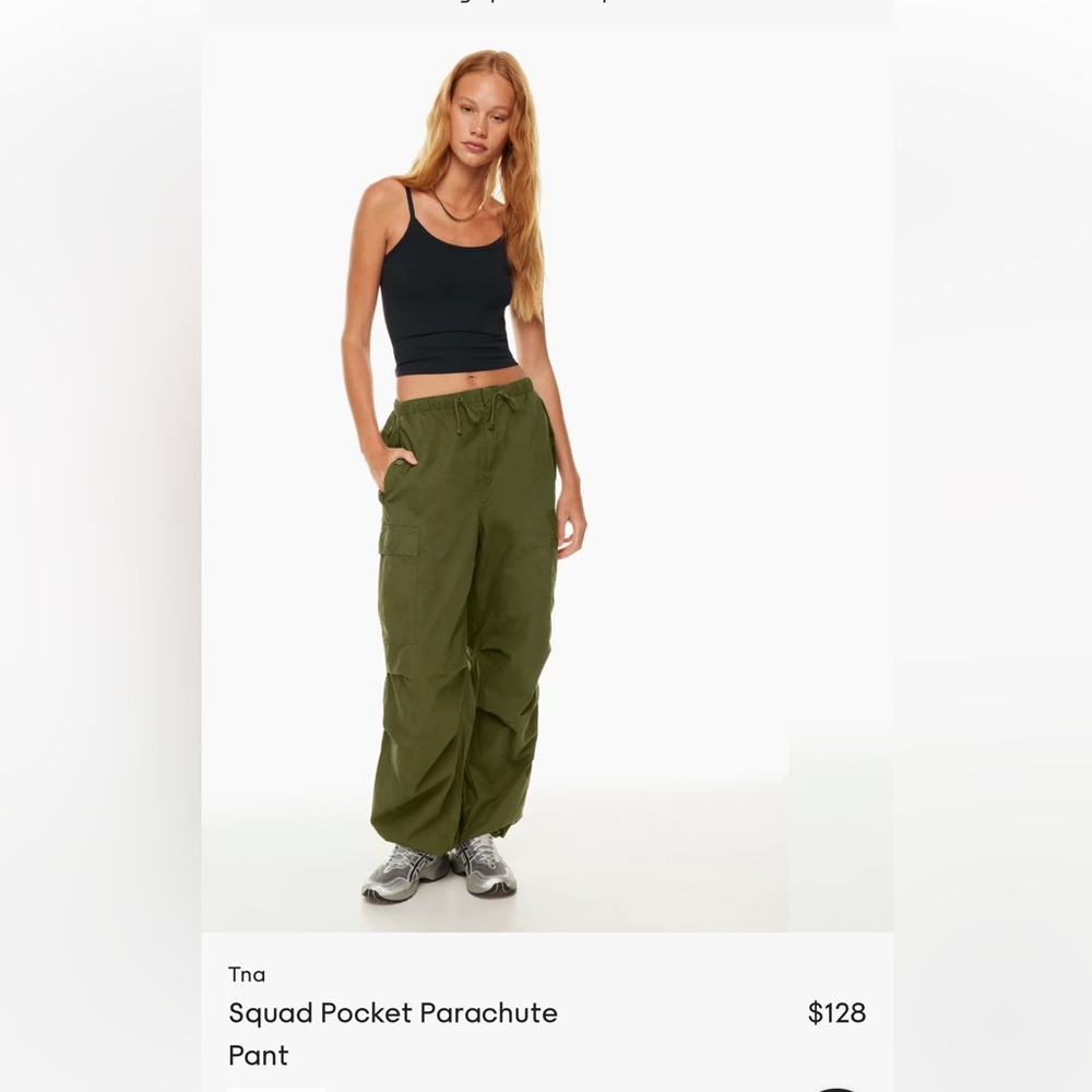 Aritzia TNA parachute pants BLACK